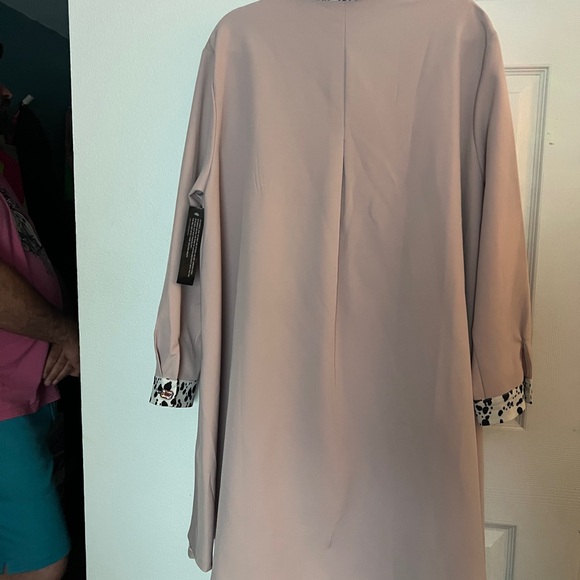 Sister Jane Blush Long Sleeve Dress with White Details - Picture 10 of 16
